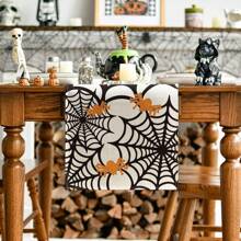 Árvore fantasma preta e branca, teia de aranha, caminho de mesa de Halloween de corvo, decoração de mesa de cozinha de outono, adequada para casa de fazenda, casa, feriado, festa, aniversário, casamento e jantar, decoração de Halloween, decoração de casa, festa de Halloween - Multicolorido - Ver 8
