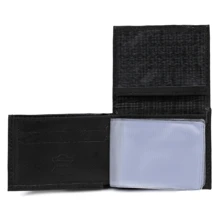 Carteira Masculino Porta Cartão Cnh Documento RG Em L Couro Espaçosa Estilo - Preto - Visão 2