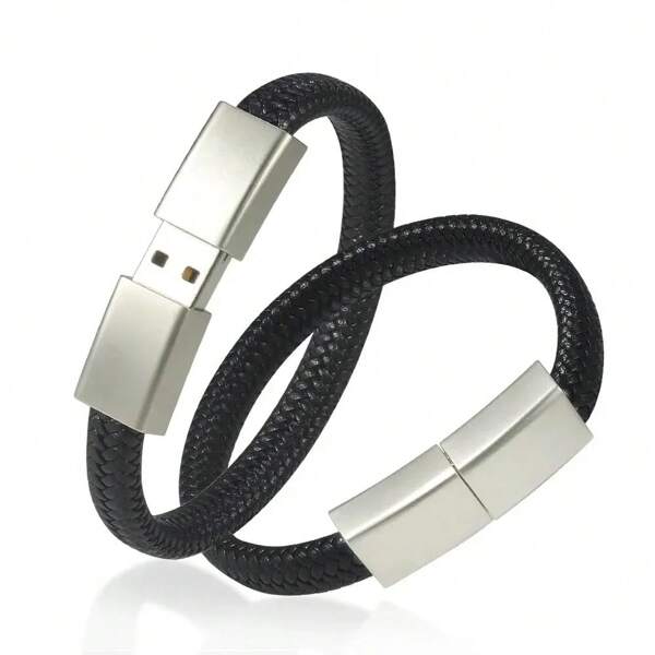 Bracelet USB Flash Drive 64GB Black Wristband Pen Drive 32GB Red Creative Gifts Memory Stick 128GB Water Proof External Storage
