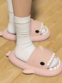 Sandalias Shark Unisex de Tiburón Tierno - Diferentes Diseños a Escoger, Diseño Multicolor, Hasta 3 Colores Combinados,  Diseño con Rayos y Diseño que Brillan en la Oscuridad, EVA Ligero y Cómodo, Suela Antideslizante - Sandalias Shark Unisex de Tiburón Tierno - Diseño Multicolor con Rayos y Brillan en la Oscuridad, Hasta 3 Colores Combinados, EVA Ligero y Cómodo, Suela Antideslizante, Diseño de Moda, Ligero y Muy Comodo. - Rosa - Ver 3