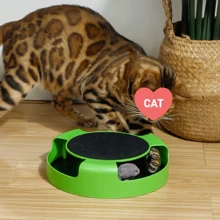 1 件 Cat Hi 互动玩具，旋转猫鼠游戏盘，猫抓板 - 彩色 - 查看 3