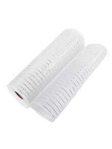 1 Roll Christmas Poly Mesh Ribbon, 10 Inch X 10 Yard Metallic Poly Mesh Ribbon Red And White Glitter Foil Mesh Ribbon Decorative Mesh Rolls For DIY Wreath Crafts Christmas Party Decoration Home Decor Christmas Decorations Room Decor Winter