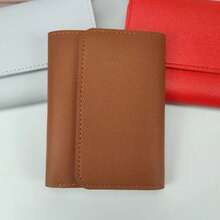 1 Ví Nữ Kiểu Ngắn Có Thể Tùy Chỉnh, Ví Da PU Tối Giản Có Ngăn Đựng Thẻ, Ví Đựng Tiền Xu, Văn Bản Khắc Laser Hoặc Ảnh In UV, Món Quà Lý Tưởng Cho Gia Đình Và Bạn Bè - màu đen - Xem 15