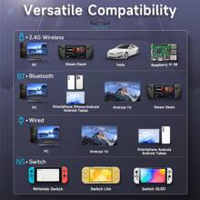 EasySMX X10 PC Controller - No Stick Drift, No Dead Zone Wireless Controller For PC, Steam And Switch - Upgraded Bluetooth Controller With Four Hall Effect - Include A Swappable Faceplate,For Black Myth Wukong - 紫色 - 查看 6