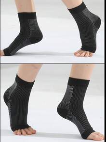 Sports Outdoor 3 Pairs Ankle Compression Socks, Elastic Nylon Foot Sleeve For Sports, Yoga - Multicolor - View 5