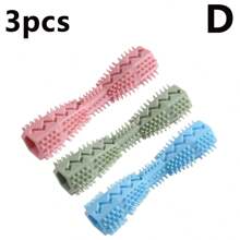 Durable Dog Chew Stick, Toothbrush For Tooth Cleaning And Massage Soft Rubber Pet Toy