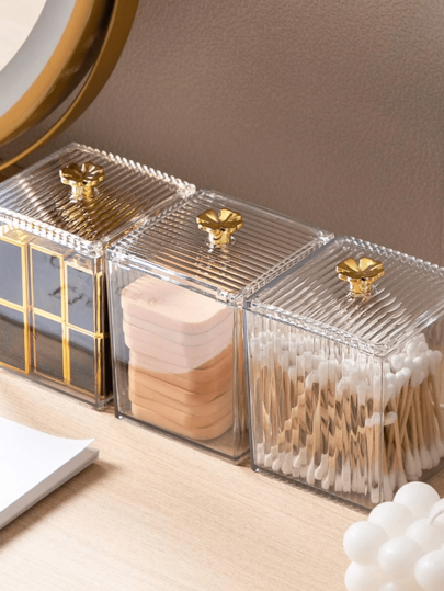 1pc Cleaning Wipe Holder, Pad Holder, Dustproof Remover Storage Box, Jewelry & Storage Box, Transparent Storage