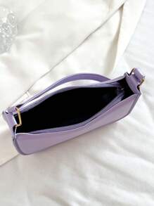Women's Chic Minimalist Style Shoulder Bag , Purple - Purple - View 6