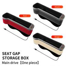 Car Seat Seam Filler Cup Holder 7 Colours Variable LED Car Seam Organiser With 2USB Charging Port Car Accessories - Main Driver - View 11