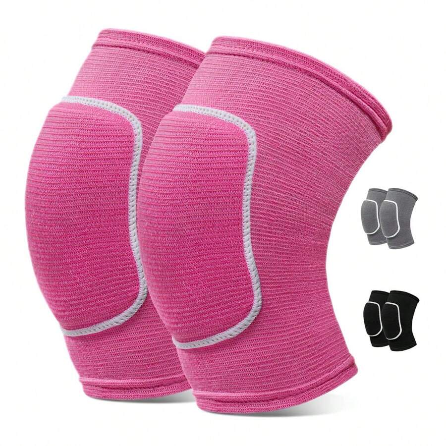 2 Cặp Miếng đệm đầu gối khiêu vũ Miếng đệm đầu gối bóng chuyền cho phụ nữ Người đàn ông Vũ công Yoga Bóng chuyền cực Khiêu vũ trên sàn Đàn hồi chống trượt Nẹp đầu gối Hỗ trợ với miếng bọt biển Bảo vệ đầu gối - Nhiều màu - Xem 1