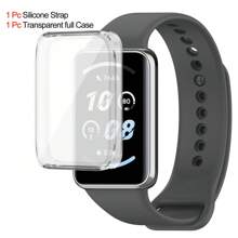 Replacement Silicone Strap Case Compatible With Honor Band 9 Watchband Sport Bracelet For Honor Band 9 Protection Cover Case For Men And Women As A Gift For Students Returning To School