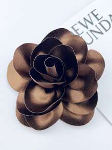 Exaggerated Handmade Satin Big Flower Brooch For Women Fashion Jewelry Wedding Party Christmas Gift Valentines