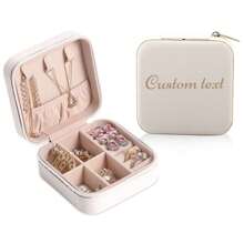 1 件旅行珠宝伴娘盒定制珠宝盒旅行珠宝盒鼠尾草绿盒伴娘礼物个性化盒子名称