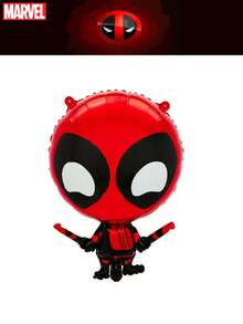 Marvel 1 PIEZA Globo de aluminio Deadpool con licencia oficial de Marvel Avengers, suministros de fiesta y decoración, mejor opción de regalo para fiestas de cumpleaños, navidad y fotos