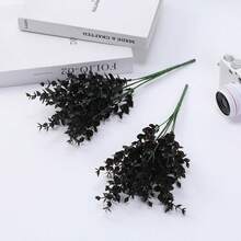 1 ramo de 5 piezas de rosas de estilo gótico falsas para decorar la fiesta de Halloween - Multicolor - Ver 9