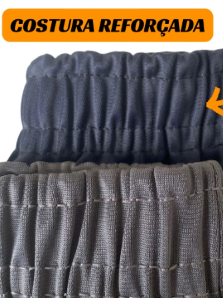 Calça Esportiva Estilo Namorado para Homens - Preto - Visão 5