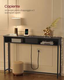 VASAGLE Bench Table - Schwarz - Übersicht 3