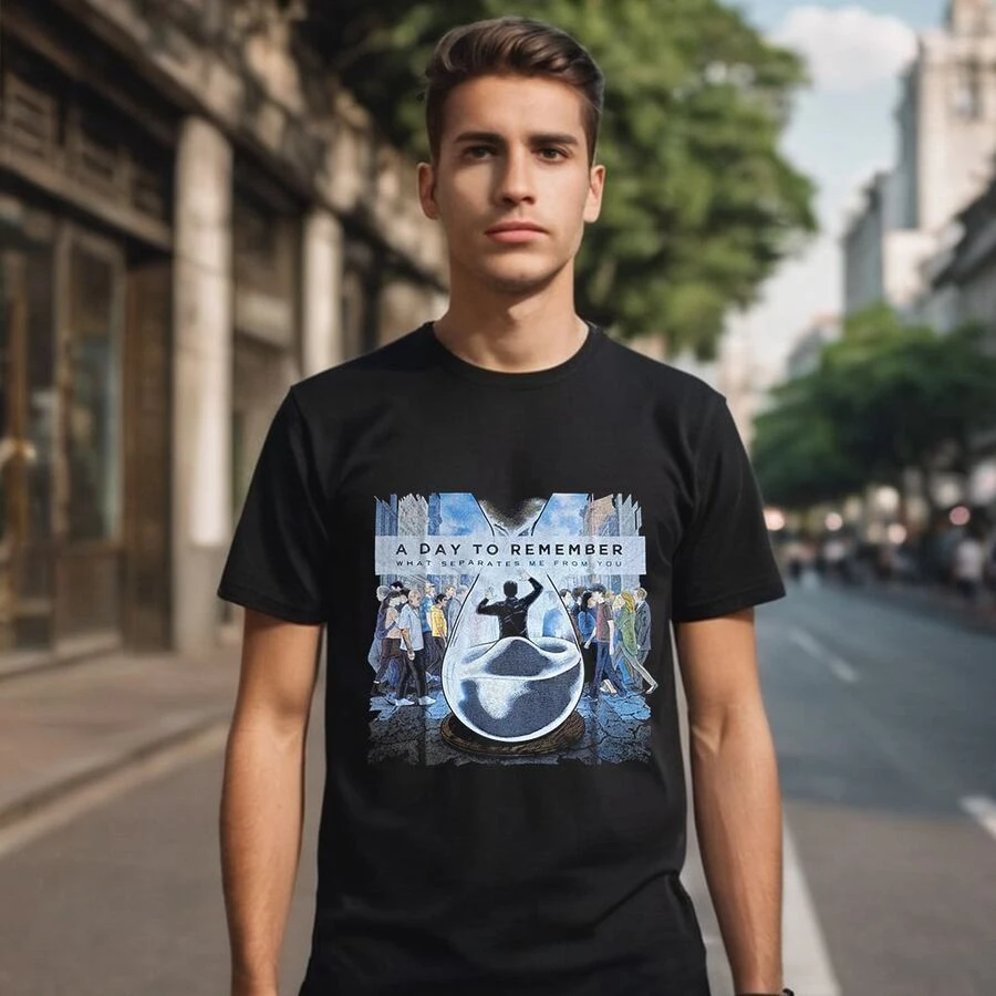 Men's T-Shirt - A Day To Remember What Separates Me From - Camisa Rock - màu đen - Xem 1