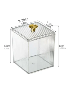 1pc Cleaning Wipe Holder, Pad Holder, Dustproof Remover Storage Box, Jewelry & Storage Box, Transparent Storage