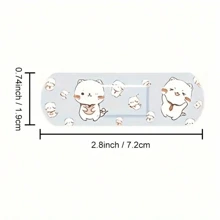 120片趣味卡通创可贴，易粘贴，自粘，防水，透气，多种设计，超值装 - 彩色 - 查看 7