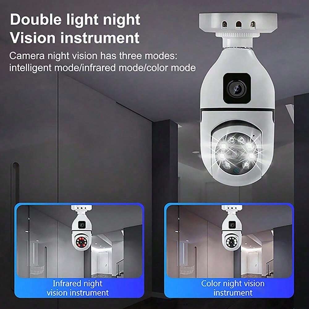 3K 4MP Caméra Surveillance WiFi Extérieure Avec Double Objectif,BEENOCAM 2,4/5Ghz 360° PTZ