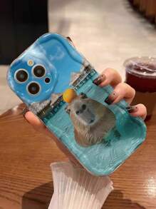 Wave, Seawater Capybara, Colorful Enamel Cream Wavy Edge Print Protective Phone Case, Compatible With IPhone 15, IPhone 15 Pro Max, Apple P13, P14, P11, P12, XS, XR, 7/8P, 7/8G, ES2, A50, A12, A32, A52, A72, A51, A21S, A13, A14, S22 Ultra, S23, A33, A53, S20 FE, Redmi 11 Youth, 12 Pro, 12/12X, Note 11, 9A, 9C, Polox3 NFC, Redmi 10, Redmi 9, 12C, Note 11 Pro, Redmi 10C, Note 8 Pro