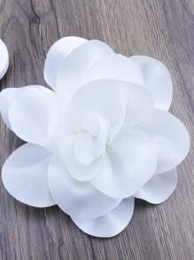 Exaggerated Handmade Satin Big Flower Brooch For Women Fashion Jewelry Wedding Party Christmas Gift Valentines