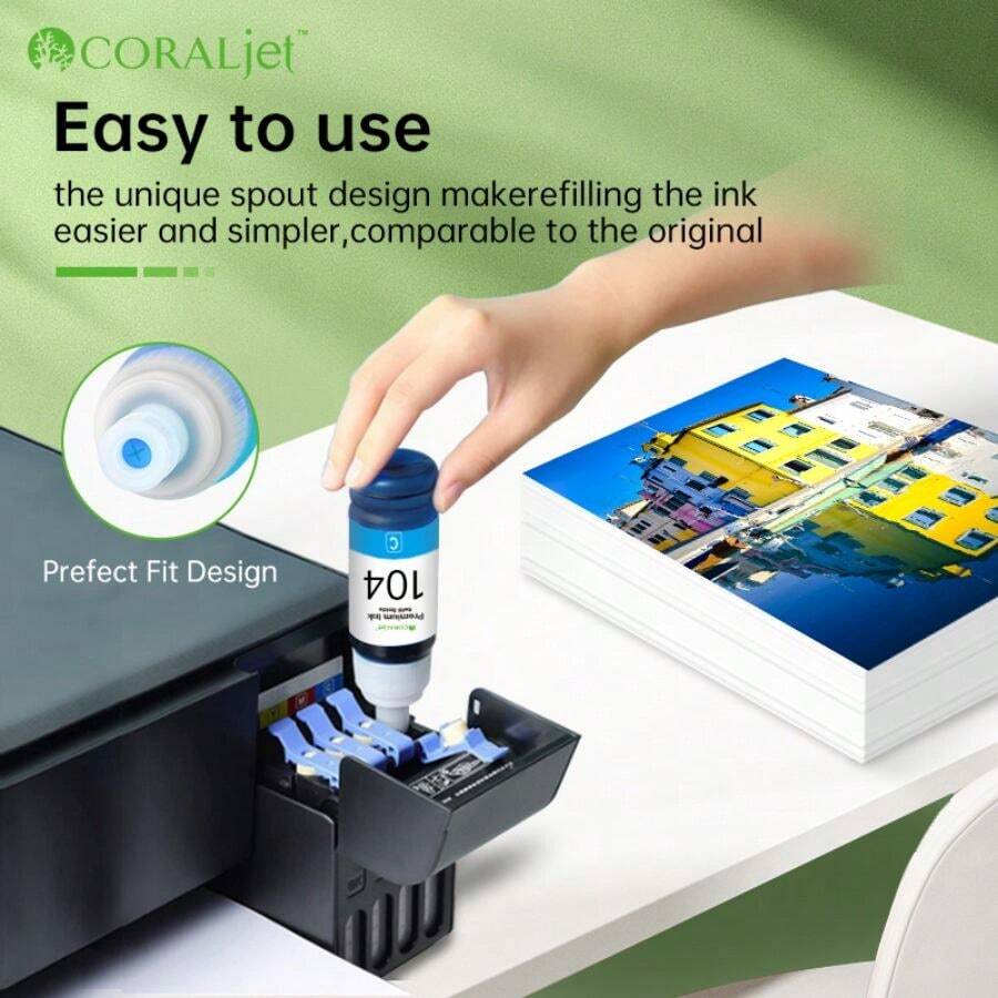CORALjet Coraljet 104 XL Ink Bottle Compatible With Epson EcoTank 104