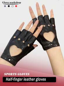 1 par de guantes sin dedos de PU liso, accesorios maduros para boda, fiesta, festival, al aire libre, citas nocturnas, primavera, verano, otoño, invierno, actuación en el escenario - multicolor - Ver 9