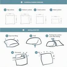 1 件灯芯绒拼布滚边垫套，无填充物，简约舒适方形装饰抱枕套，适用于客厅、沙发、卧室 - 彩色 - 查看 6