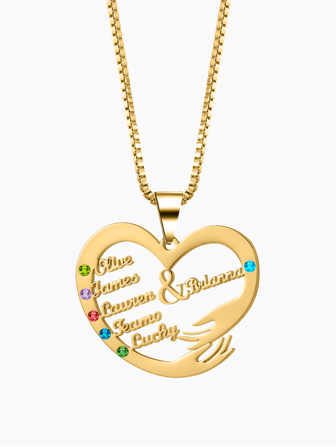 1 pieza Placa de identificación familiar personalizada con piedras de nacimiento, collar personalizado con miembros, regalo del Día de la Madre en oro, plata, moda de otoño, casual, dinero antiguo, mamá de fútbol, unisex, personalizado, regalos únicos ideales para papá, hijo, abuelos para aniversarios, para uso diario, para el Día de San Valentín, para el Día del Padre, suministros escolares, de vuelta a la escuela, regalo escolar, para regalos de maestros, para la universidad, para colegas, para dormitorios, collares de moda personalizados con palabras, estilo casual de la calle
