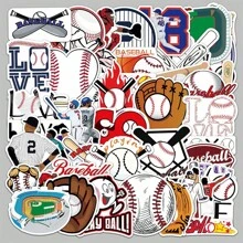 使用 50 张足球、篮球、棒球涂鸦贴纸获得高分 - 足球、篮球、棒球贴纸，用于剪贴簿，鼓舞人心的乙烯基防水贴纸，用于水瓶、行李箱、教学奖励、足球、篮球、棒球队礼物，适合儿童、青少年和成人、小玩意、装备等，完美装饰！适合男孩足球、篮球、棒球的理想礼物 - 彩色 - 查看 13