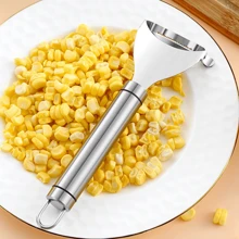 Herramienta de molienda de maíz marca tumey, herramienta de pelado de maíz de acero inoxidable - Plateado - Ver 4