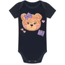 Kit 8 Peças Body Bebê Manga Curta Roupas de Bebê 100% Algodão