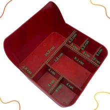 Kit 4 Napkin Holder Sachet Cruet Table Counter Countertop Organizer Multipurpose Holder With Dividers - 黑色 - 查看 3