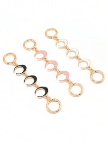 1/2 buc. Lanț de prelungire a geanților, prelungitoare de curele de poșetă Accesorii de înlocuire pentru lanț de prelungire a poșetei pentru geanta de umăr.