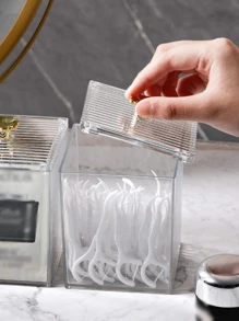 1pc Cleaning Wipe Holder, Pad Holder, Dustproof Remover Storage Box, Jewelry & Storage Box, Transparent Storage
