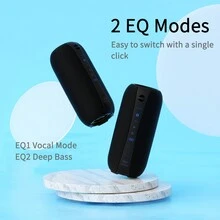 SCIJOY Loa không dây di động, Loa tắm chống nước IPX7 40W, Âm thanh nổi lớn, Âm trầm sâu, Đèn LED RGB, Dành cho bữa tiệc, Gia đình và ngoài trời, Màu đen - màu đen - Xem 7