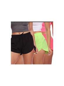 SHORT TACTEL WOMEN'S BEACH - Hot Pink - View 2