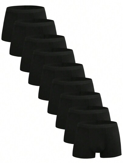 Conjunto de 9 piezas de calzoncillos bóxer cómodos y transpirables para hombres