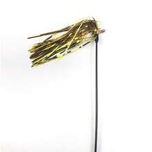 Juguete de gato distrayente de distribución aleatoria, borla de papel hecha a mano, palo de gato distrayente de colores, suministros para mascotas gatos - Multicolor - Ver 2