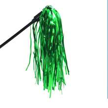 Juguete de gato distrayente de distribución aleatoria, borla de papel hecha a mano, palo de gato distrayente de colores, suministros para mascotas gatos - Multicolor - Ver 7