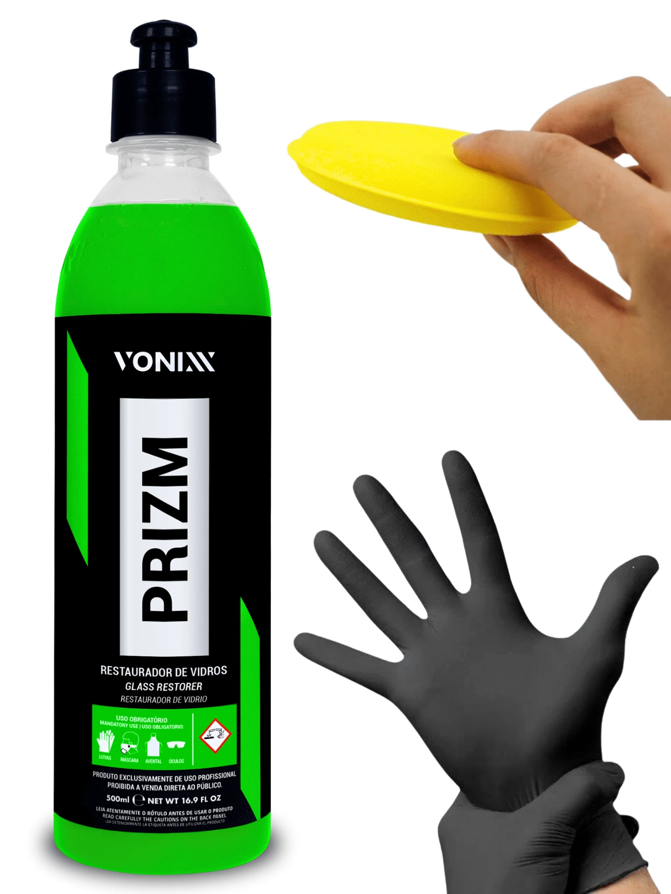 Restaurador De Vidro Automotivo Box De Banheiro Prizm Vonixx 500ml - Tamanho Único - Visão 1