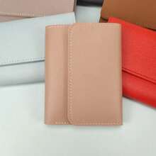 1 Ví Nữ Kiểu Ngắn Có Thể Tùy Chỉnh, Ví Da PU Tối Giản Có Ngăn Đựng Thẻ, Ví Đựng Tiền Xu, Văn Bản Khắc Laser Hoặc Ảnh In UV, Món Quà Lý Tưởng Cho Gia Đình Và Bạn Bè - màu đen - Xem 14