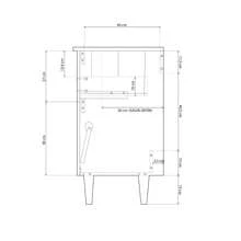 Duehome Pacote de banheiro com pia Opera 80
