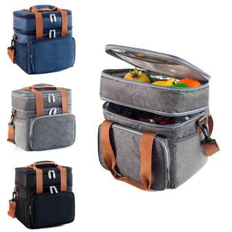 2-Layer Insulated Picnic Backpack, Large Capacity Outdoor Cooler Bag Made Of Oxford Cloth Back To School Lunch Box Lunch Bag Back To School Supplies Bento Box Lunchbag Home Essentials Lunch Kit Cooler Box Lunchbox BagWomanLunch Box Bag For Women Ladies Bag For School School Accessories School Stuff