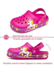 Kids Clogs - Hot Pink - View 2