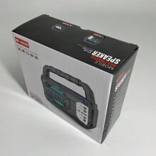 Altavoz Inalámbrico Para Exteriores De Subwoofer De Doble Canal Negro, Subwoofer De Audio Inalámbrico, Tarjeta De Inserción De U Disco, Sonido Envolvente 3d, Altavoz Portátil Para Exteriores - Negro - Ver 5