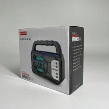 Altavoz Inalámbrico Para Exteriores De Subwoofer De Doble Canal Negro, Subwoofer De Audio Inalámbrico, Tarjeta De Inserción De U Disco, Sonido Envolvente 3d, Altavoz Portátil Para Exteriores - Negro - Ver 4