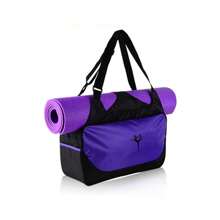 Torby sportowe do jogi dla kobiet z regulowanym uchwytem na matę do jogi, płócienna torba typu tote, torba na ramię do biura, na trening, pilates, plażę, torbę podróżną do ćwiczeń